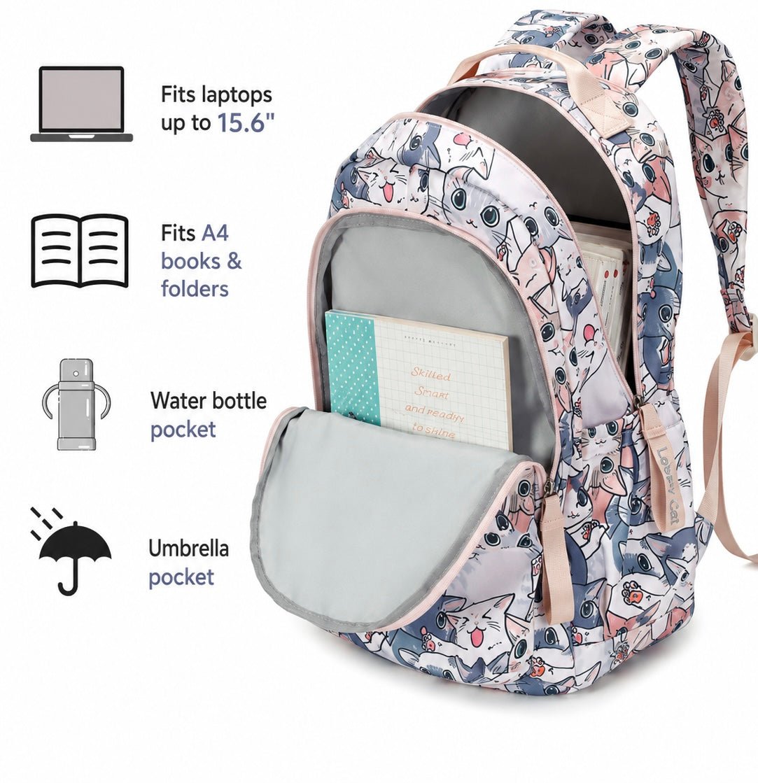 Cute Waterproof Backpack – School & Travel Bag for Girls