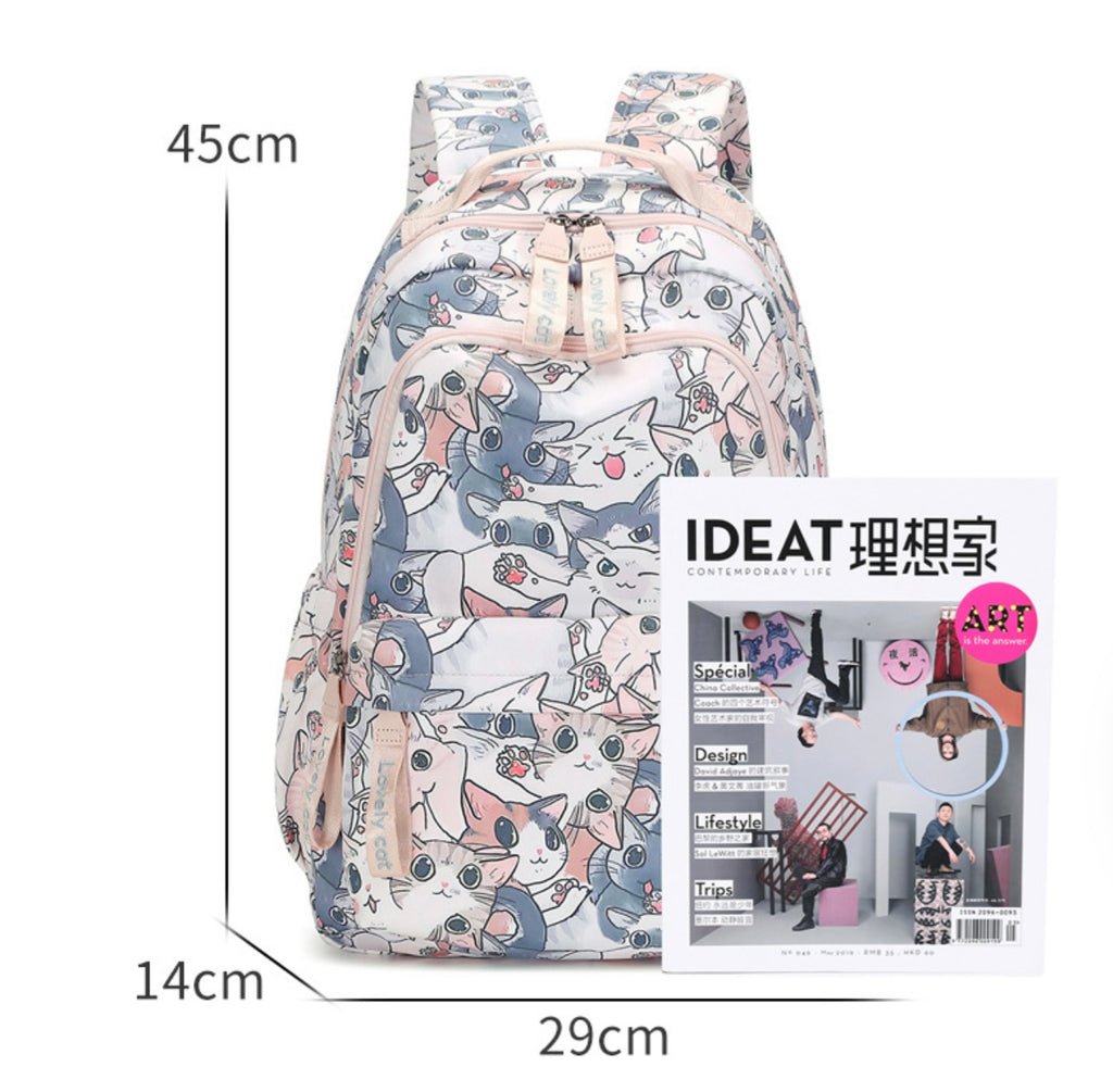 Cute Waterproof Backpack – School & Travel Bag for Girls